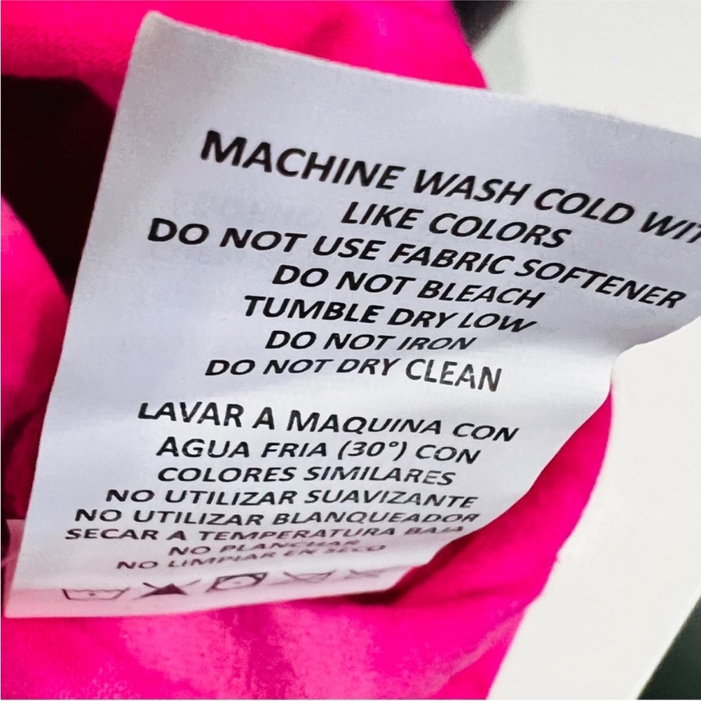 Bebe Sport pink tie dye crop top 3X - Picture 7 of 7